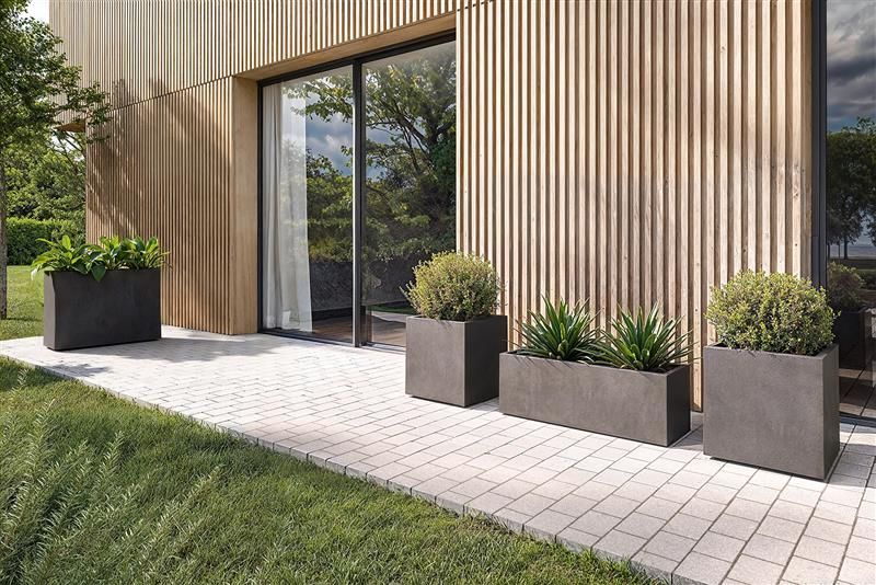 Pot de fleur - ARTEVASI - Sydney - 30 cm - 21 L - Gris Clair