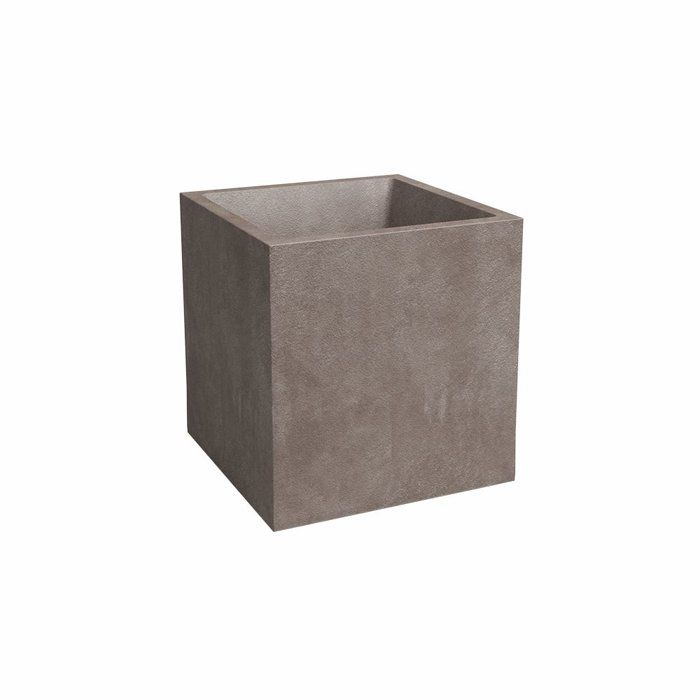 ARTEVASI Pot de fleur - SYDNEY - 30 cm - 21 L - Taupe - Dimensions: 29.5x29.5x29.5 cm