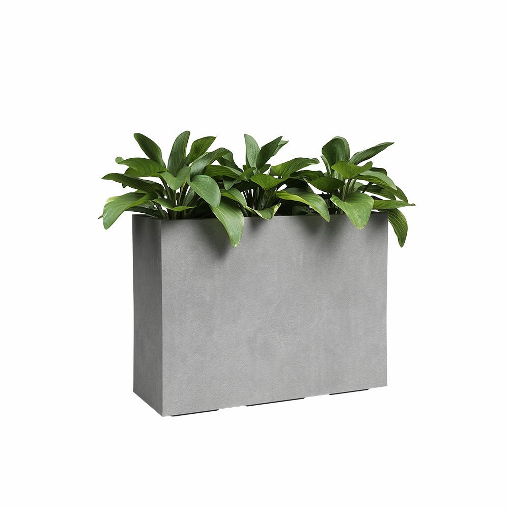 Jardiniere - Plastique - Gris Clair - 80 cm - 50 L - Sydney - ARTEVASI