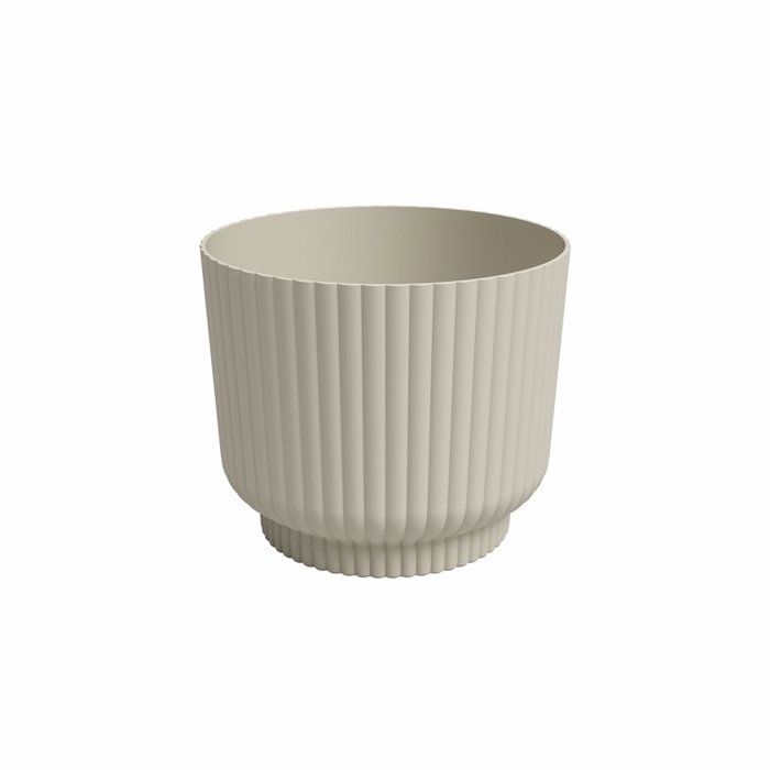 ARTEVASI Pot de fleur - Miami Wavy - 30 cm - 13 L - Creme - Dimensions: 29.7x29.7x25.1 cm
