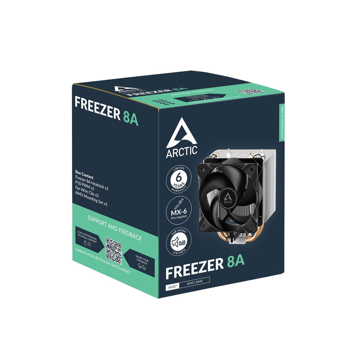 Ventilateur processeur Arctic Freezer 8A (Noir)