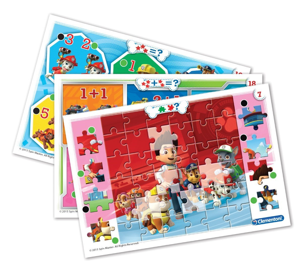 Clementoni - Pupitre Pat'Patrouille - Jeu éducatif - Découvre les formes, les couleurs, les chiffres, l'espace et les dimensions
