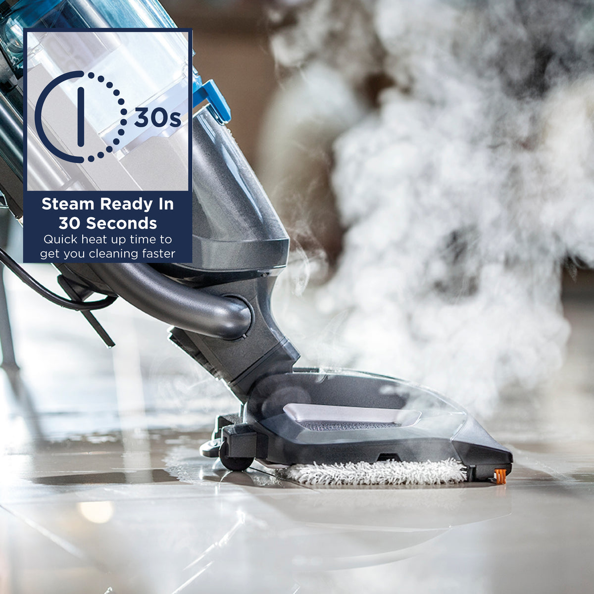 BISSELL 1977N Vac&Steam - Aspirateur et Nettoyeur Vapeur Filaire - Pour Sols Durs, Carrelages, Parquets - Fonction Régulation Vapeur