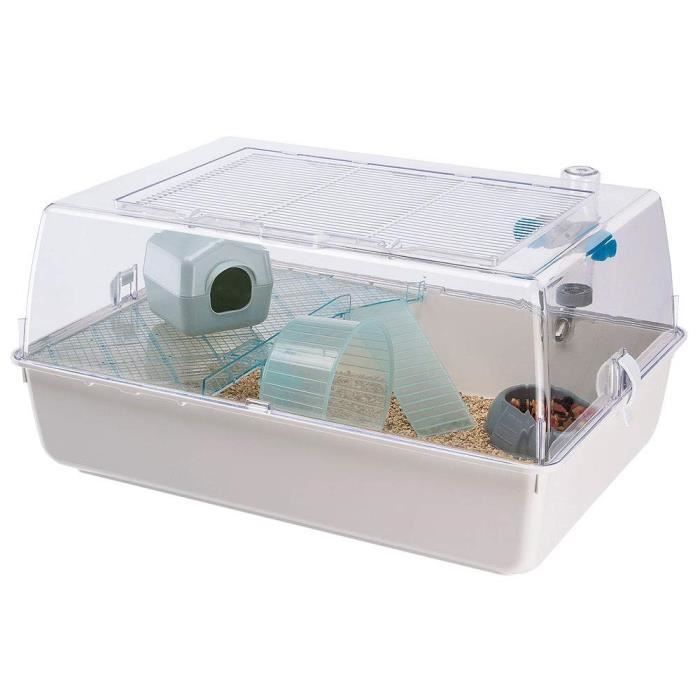 Cage pour hamster 55* 39* 27 cm - Mini Duna Blanche - FERPLAST