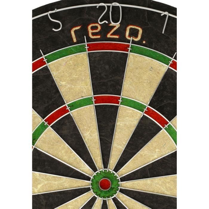 Jeu de fléchettes - VADER PRO - Set cible et 6 fléchettes inclus - Fibres de sisal - REZO