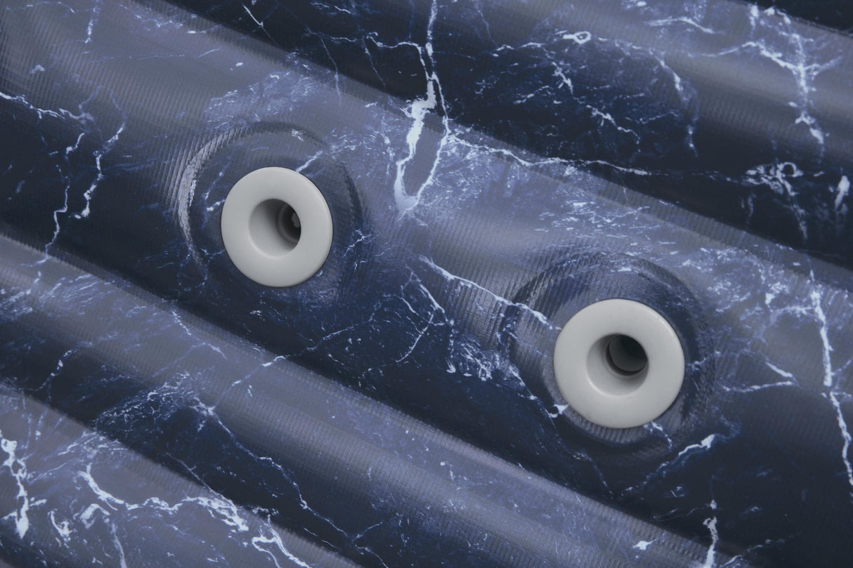 Spa gonflable BESTWAY - Lay-Z-Spa San Fransisco - Hydrojets - 230 x 230 x 71 cm - 5 a 7 places - Carré (couverture, 5 appuie-tete)
