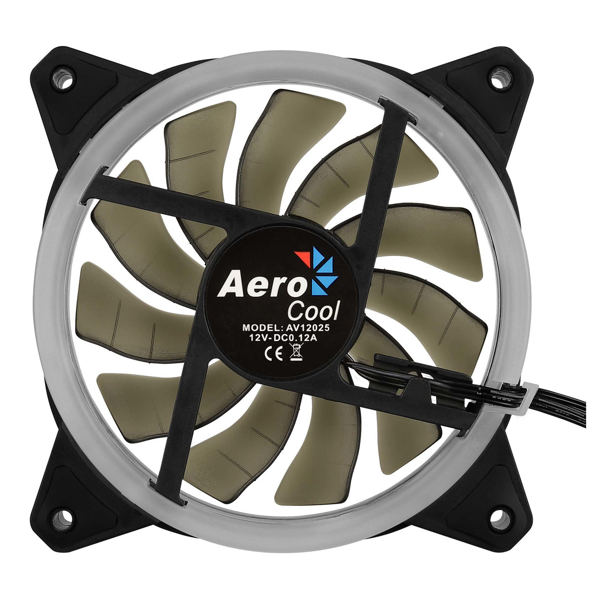 Ventilateur de boitier AeroCool Rev RGB 12cm (Noir)
