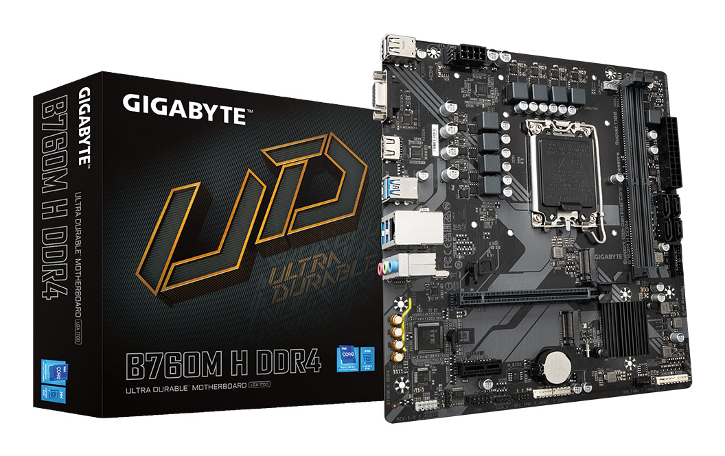 Carte Mére Gigabyte B760M H DDR4 (Intel LGA 1700) Micro ATX