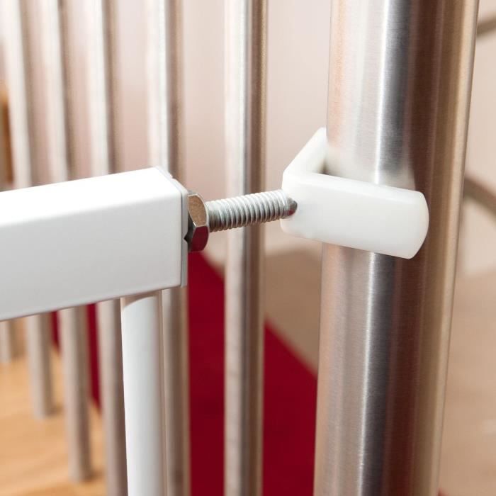 Adaptateur Y pour barriere de sécurité - HAUCK - Y-Spindel - Rampes rondes - Blanc Silver