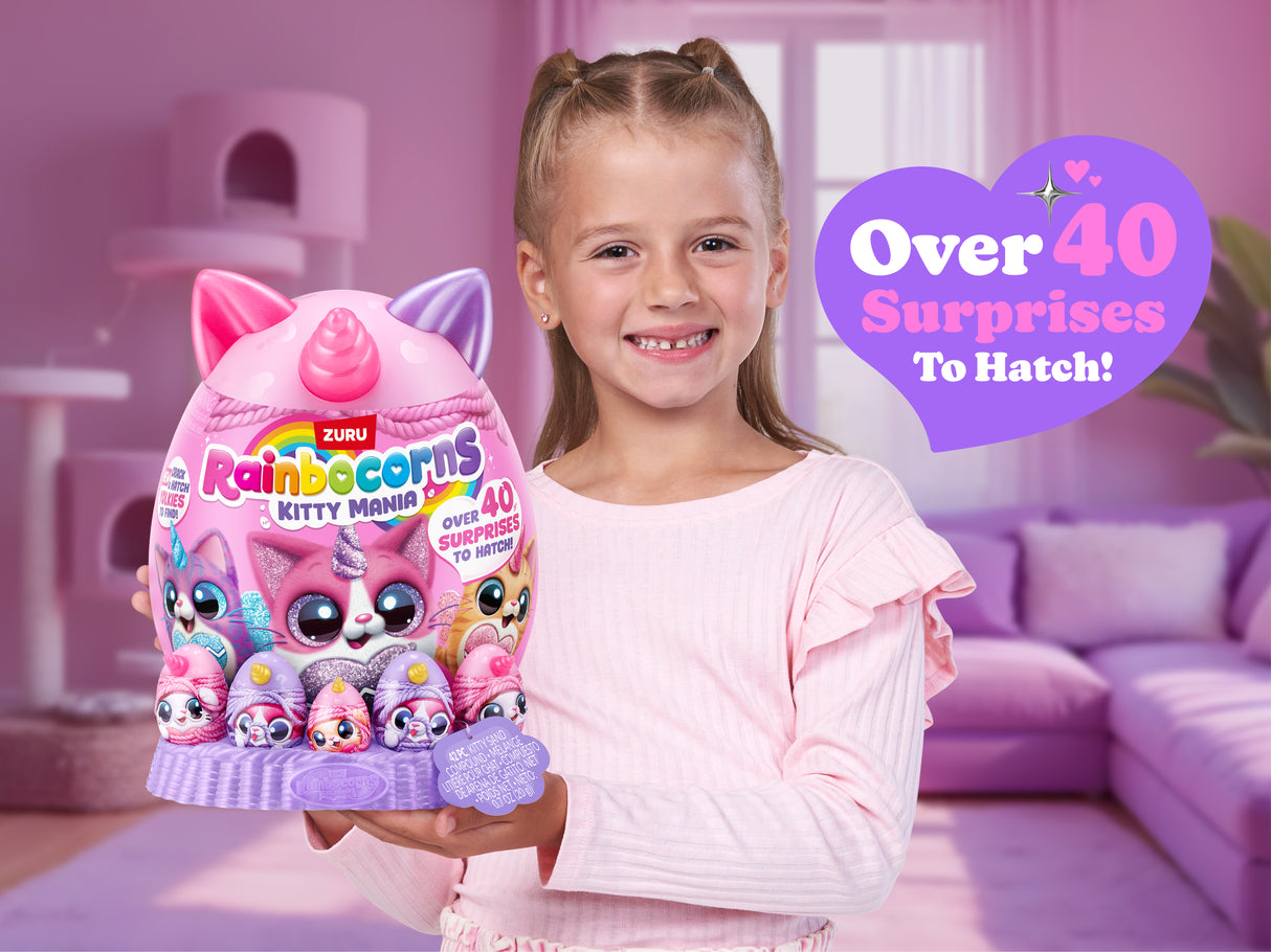 oeuf surprise - Peluche - ZURU - Rainbocorns KittyMania - Modele aléatoire - Des 3 ans