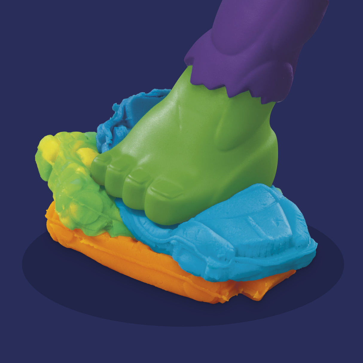 Play-Doh Hulk Écrase tout, coffret pâte a modeler avec figurine Hulk, a partir de 4 ans, Marvel