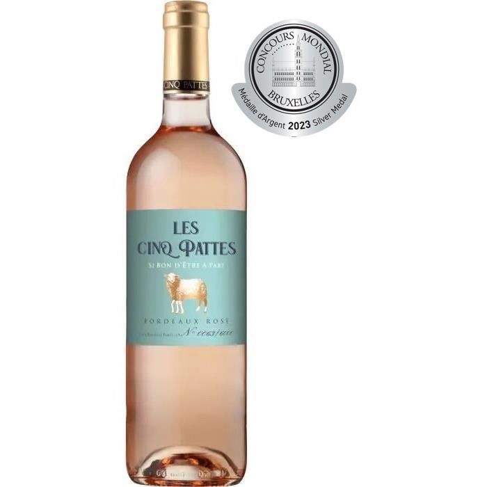 Les Cinq Pattes 2024 Bordeaux - Vin rosé de Bordeaux