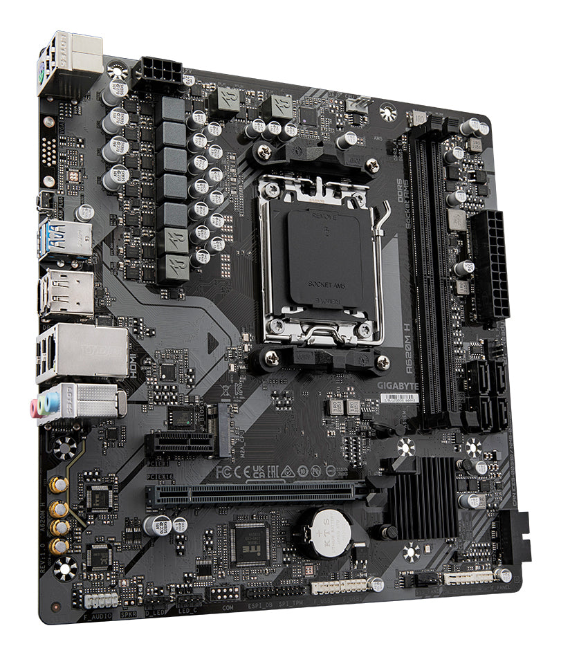 Carte mere - GIGABYTE - A620M H - Format Micro-ATX - Chipset AMD A620 - DDR5 & PCIe 4.0