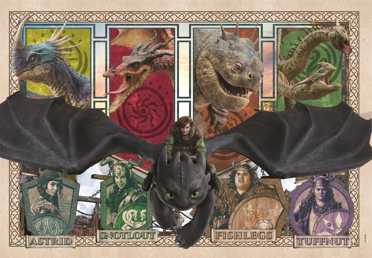 CLEMENTONI - 300 pieces Super - How to Train your Dragon