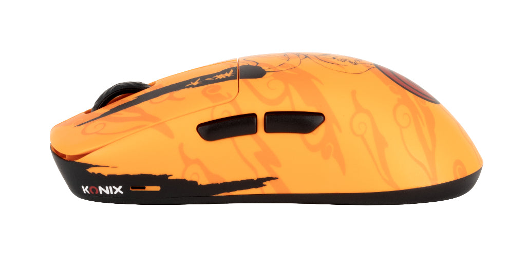 Souris gaming - Filaire/sans fil PC - KONIX - Naruto Shippuden - Édition Pro Collector Numérotée - Orange