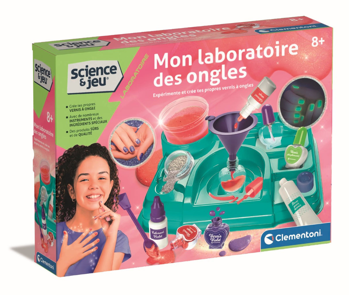 Mon laboratoire des ongles - Clementoni - Science & Jeu - Jeux Scientifiques