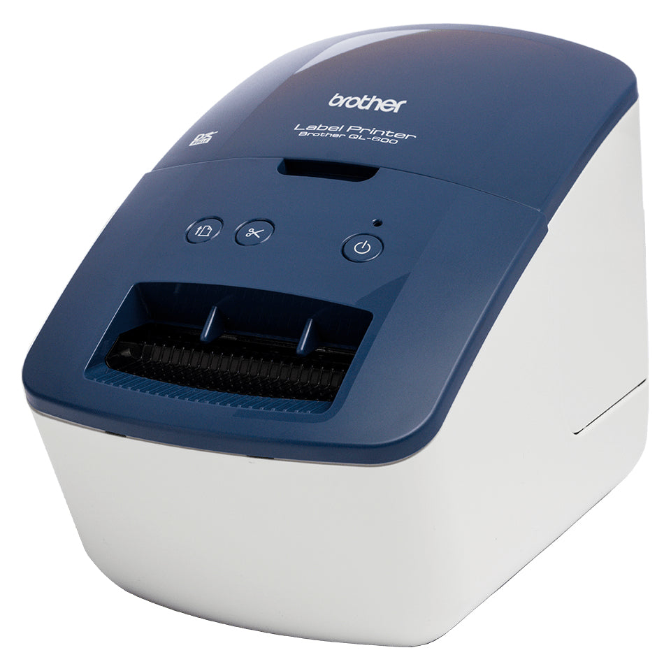 Imprimante d'étiquettes - BROTHER - QL-600 - Professionnelle bleue - Idéale petite entreprise et travail a domicile
