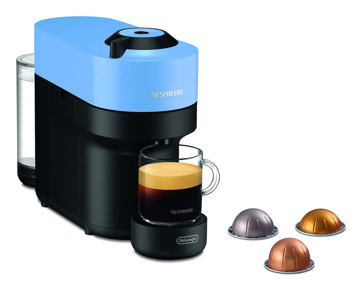 Machine a café capsules - Nespresso - De'Longhi - Vertuo pop - ENV90.A - Bleu - 7 capsules Nespresso incluses