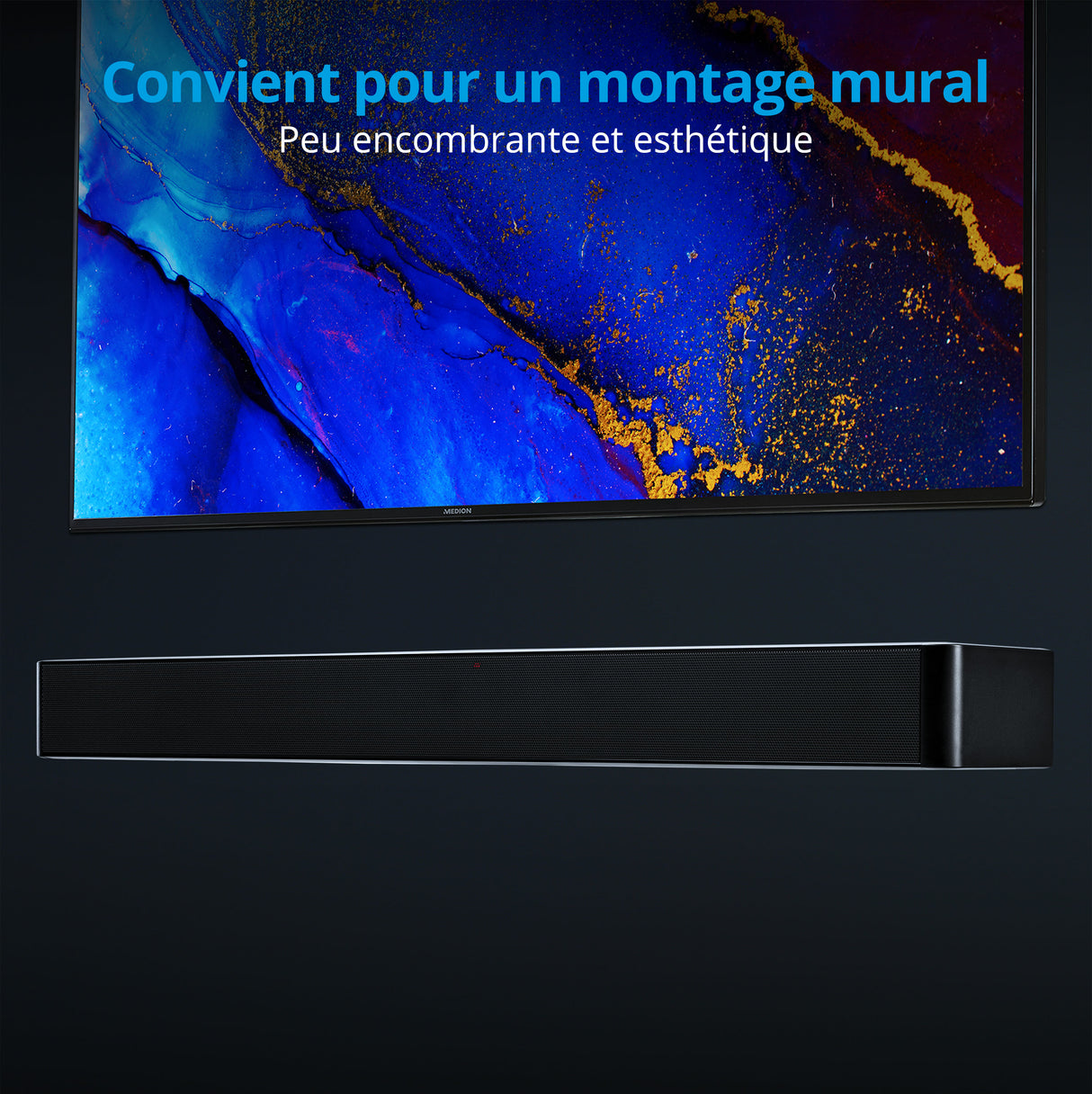 Barre de Son - MEDION - 2x30W RMS - Bluetooth