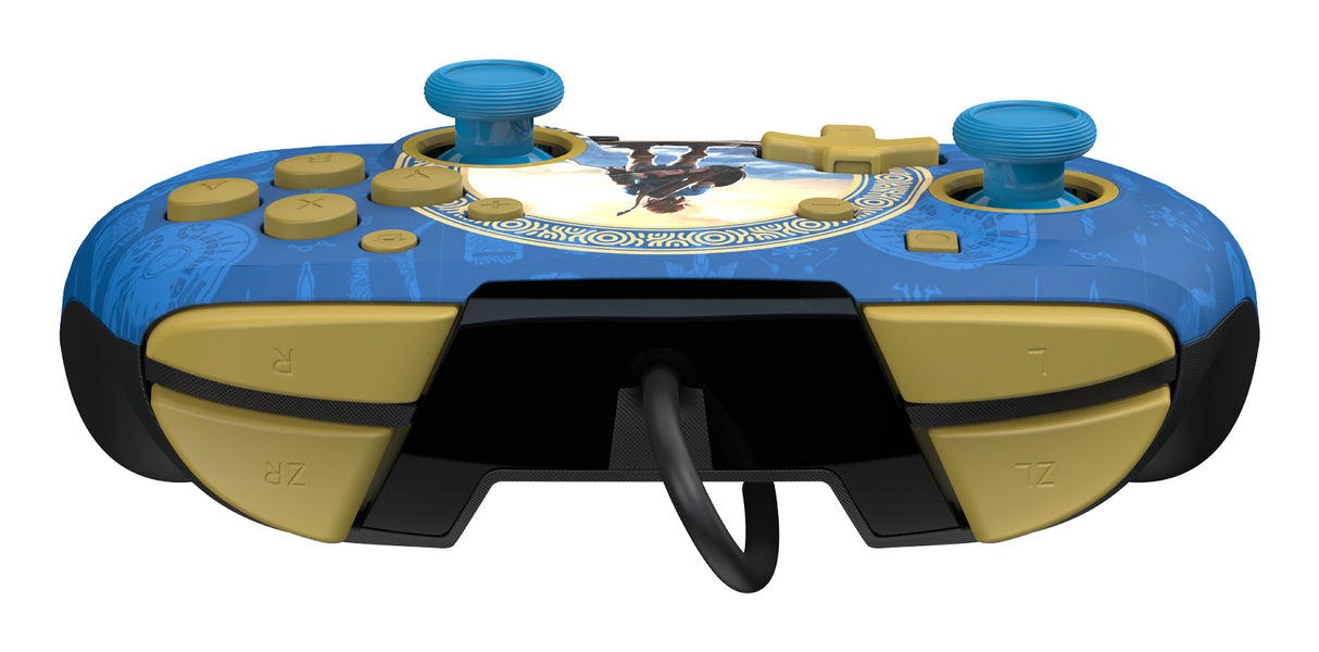Manette de jeu - Nintendo - Zelda - Filaire - Série limitée - Bleu