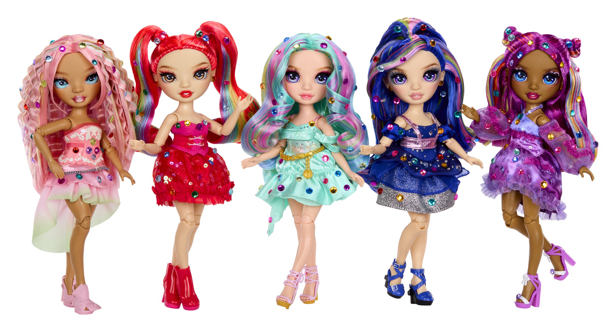 Rainbow High - Poupée Mannequin Be Dazzling - Adeline Rose - 28 cm - Pierres précieuses scintillantes et accessoires inclus