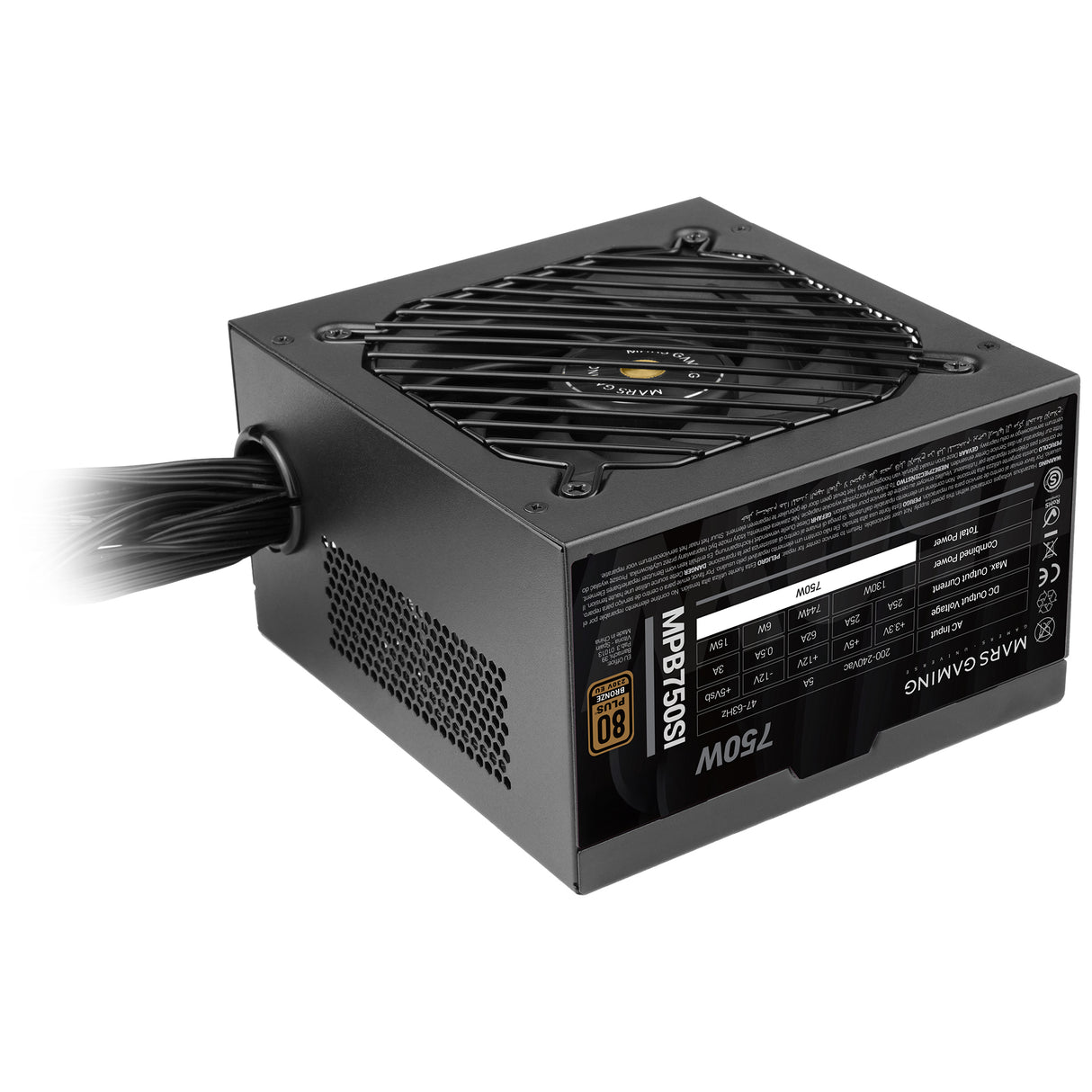 Alimentation ATX Mars Gaming MPB-SI - 750W (Noir)