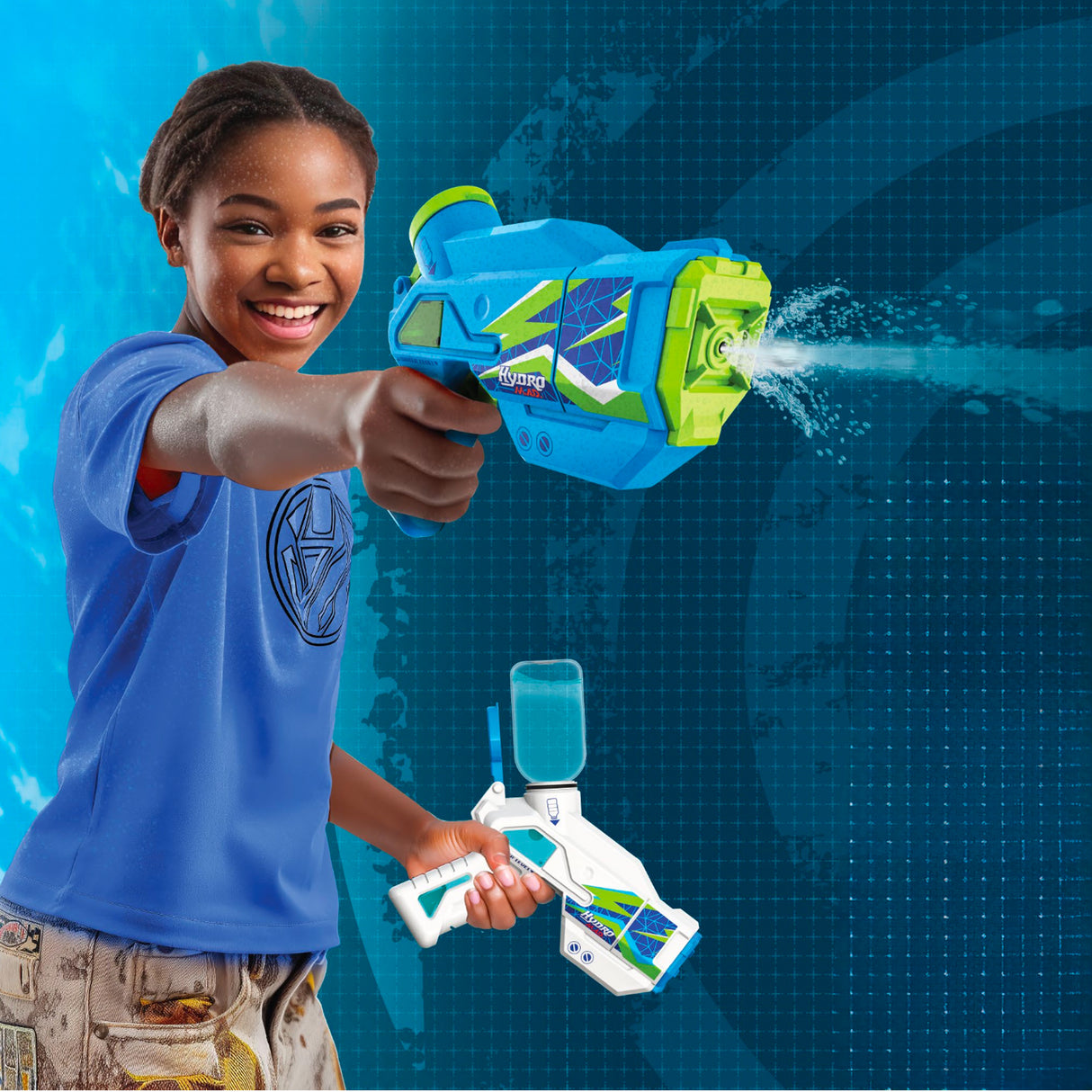 Pistolet a eau élétronique - SILVERLIT - HYDROMAD MINI BLASTER PACK 2 - Des 8 ans