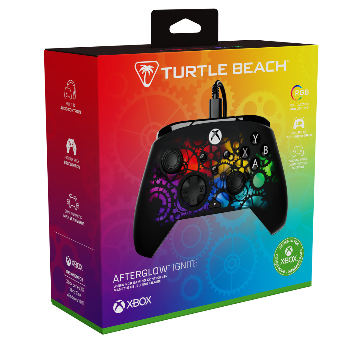 Manette de jeu - Xbox & PC - Afterglow Ignite - RGB Filaire - Time Machine - Turtle Beach