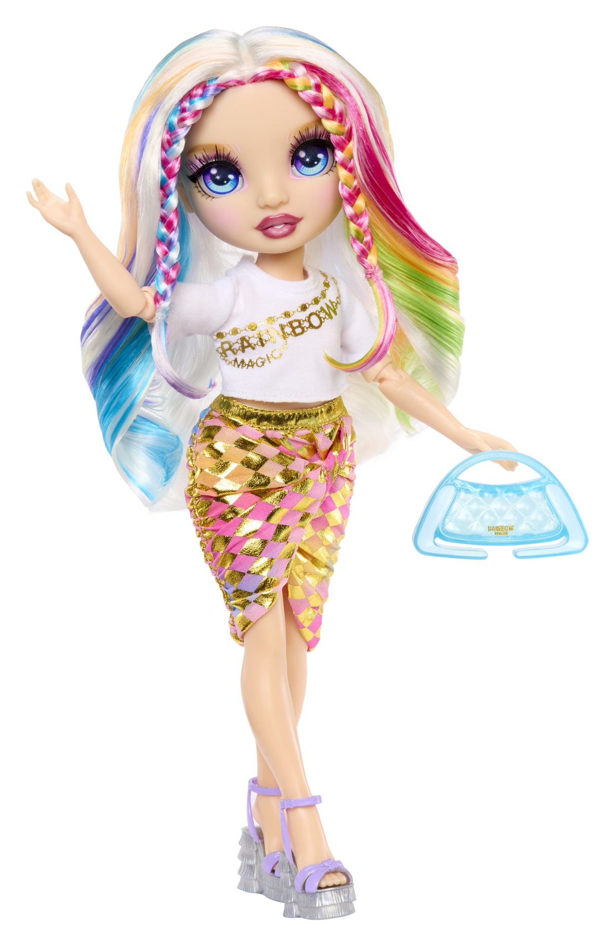 Rainbow High - Amaya's Rainbow Closet Playset - Poupée exclusive incluse - Tenues - Chaussures - Sacs - Porte-vetements - Des 4 ans