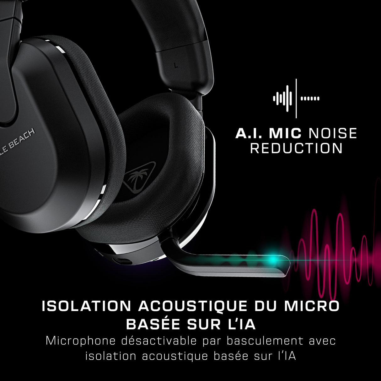 Casque de gaming multi-plateforme sans fil - TURTLE BEACH - Stealth™ 600 PC (Gen 3) - Noir
