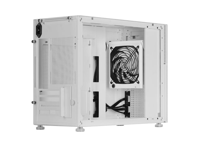Boitier Mini Tour Micro ATX Mars Gaming MC-LCD avec panneau vitré (Blanc)