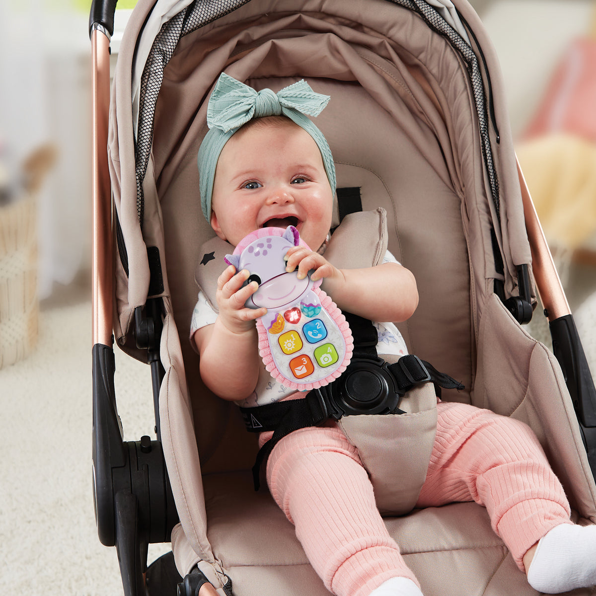 VTECH-ALLO BEBE TOUDOUX ROSE