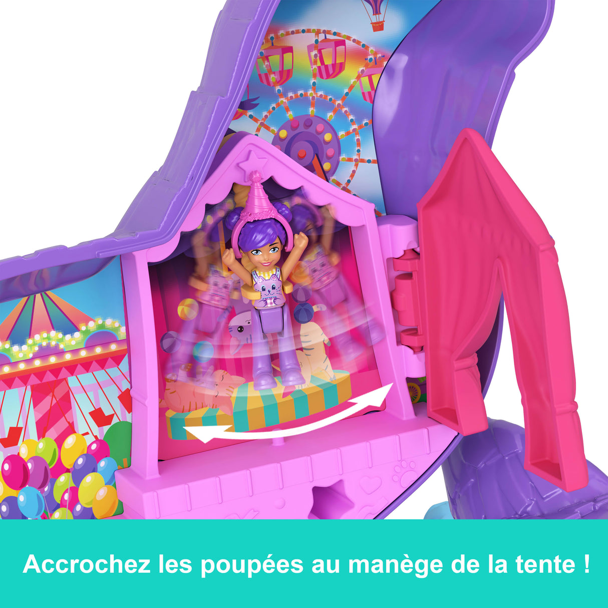 Polly Pocket - Coffret Fete du chaton - Avec mini-figurines et accessoires - Polly Pocket - JFT90
