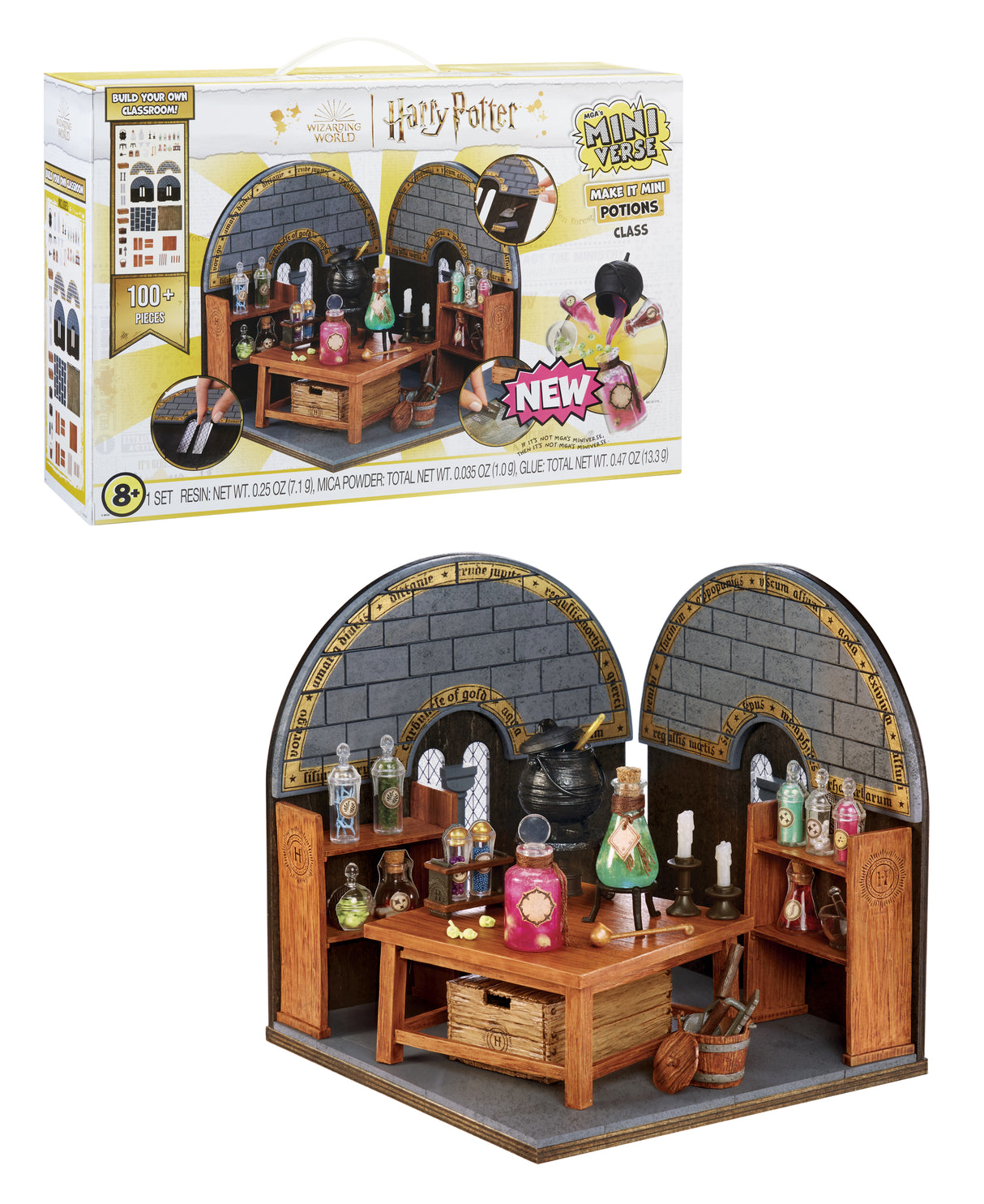 MGA Miniverse - Harry Potter - Jeu Créatif - Mini Set classes des potions Poudlard - Loisirs créatif et décoratif en résine