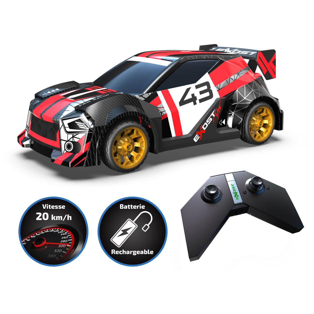 Voiture télécommandée - SILVERLIT - RALLY XTR - 2.4Ghz - Echelle 1:14