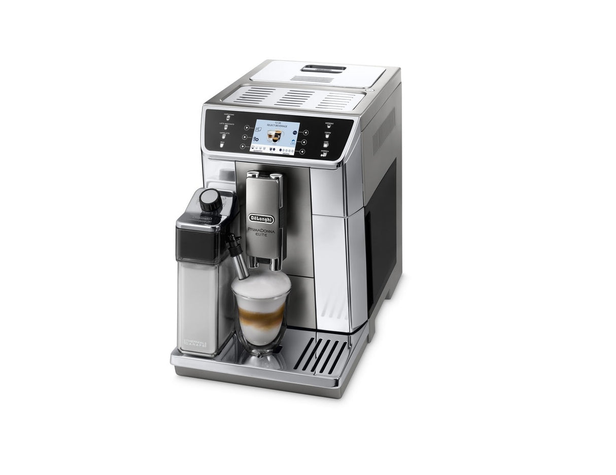 Machine expresso broyeur - De'Longhi - Primadonna elite - ECAM650.55.MS - 14 recettes - Gris