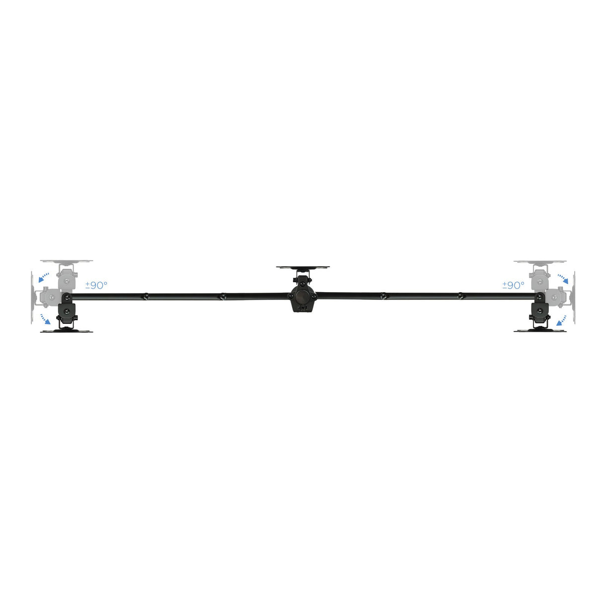 Support triple-écran é fixer Tooq DB1327TN 13"-27" (8kg max) (Noir)