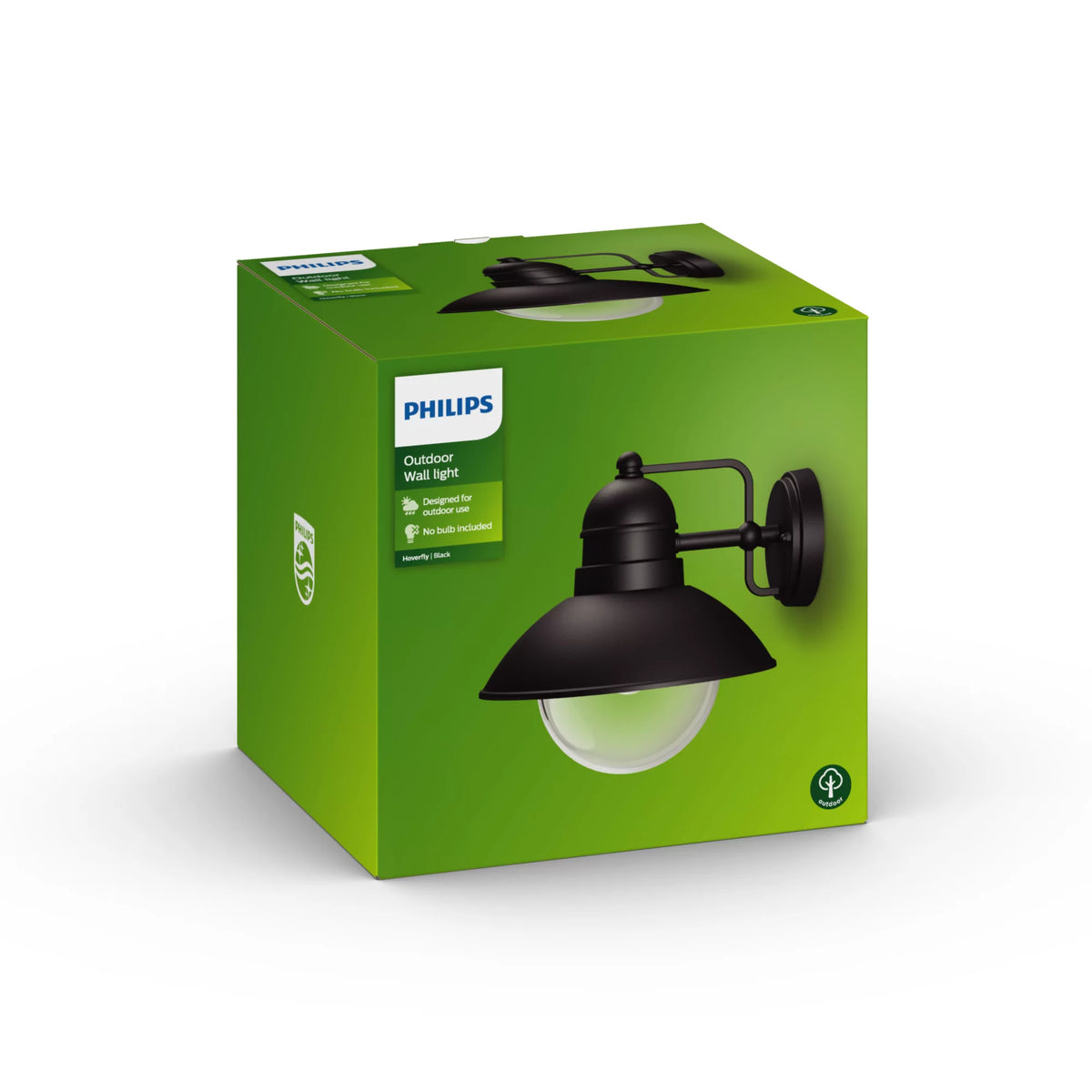 Lampe murale - PHILIPS - Hoverfly - Noir - IP44