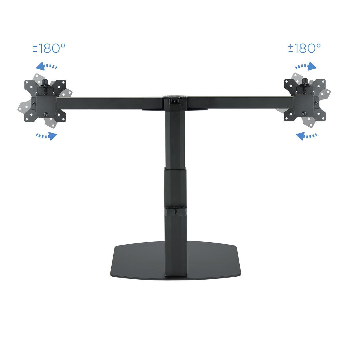 Support double-écran à poser Tooq DB1727TN 17"-27" (6kg max) (Noir)
