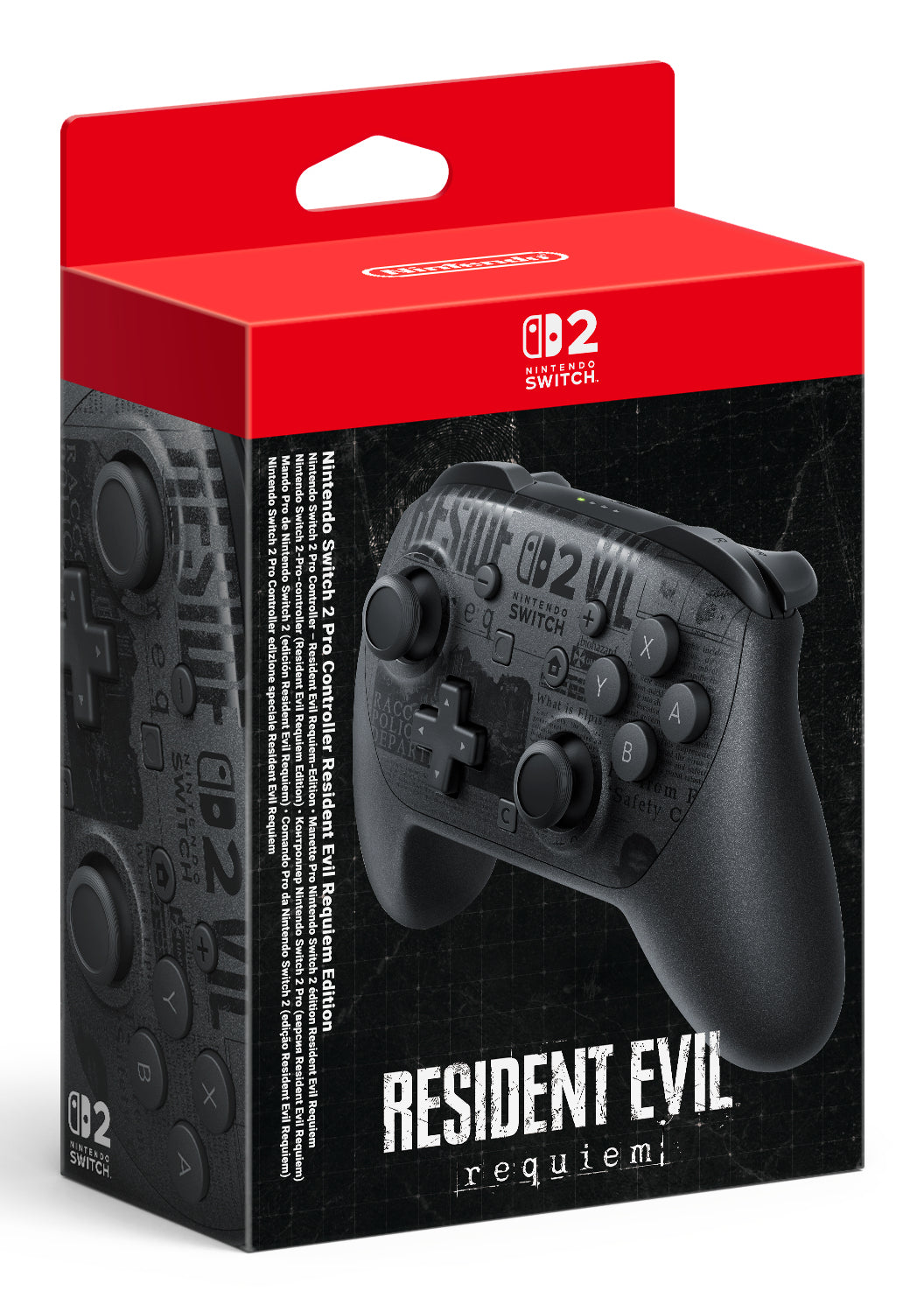 Manette Switch Pro 2 pour Nintendo Switch 2 • Édition Resident Evil Requiem