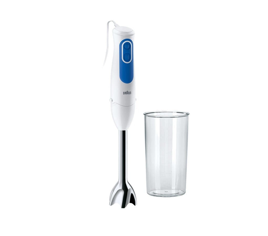 Mixeur plongeant BRAUN MQ3000WH Smoothie Plus - Pied mixeur Blanc et Bleu