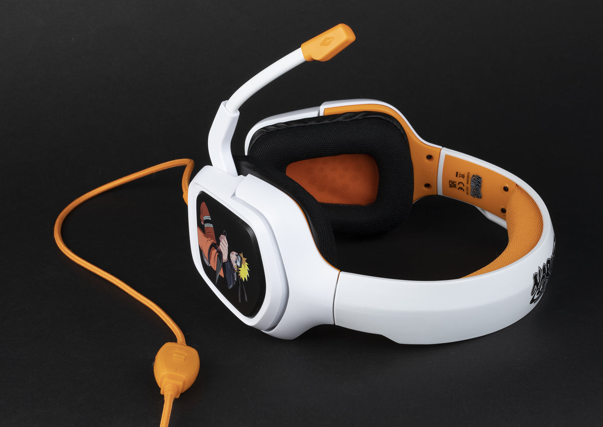 Casque gaming - Filaire - PS4, PS5, Switch, Xbox One et Series X|S - Konix - Naruto Shippuden - Microphone - Câble 1,5 m - Naruto