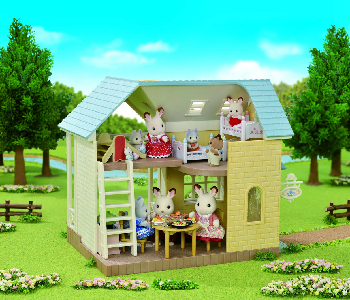 Le cottage au toit bleu - Sylvanian Families - 5671