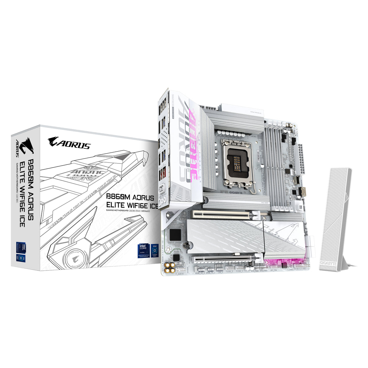 Carte mere - GIGABYTE - B860M AORUS ELITE WF6E ICE