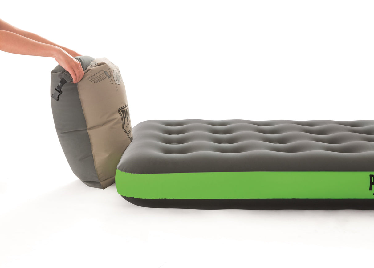 BESTWAY Matelas gonflable camping Pavillo - 1 place Roll & Relax - 188 x 99 x 22 cm - Avec sac de gonflage