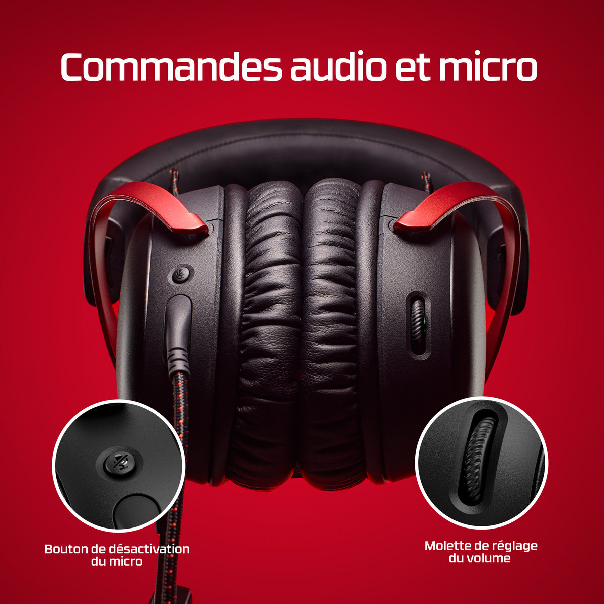 Casque Gamer Filaire - HyperX Cloud III - pour PC & console - Noir/Rouge