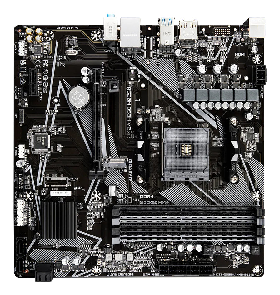 Carte mere - GIGABYTE - Carte mere A520M DS3H V2