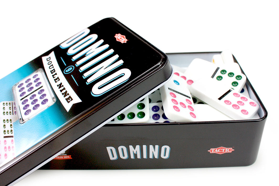 DOMINO Double 9 - Jeux de société - TACTIC - Des 7 ans