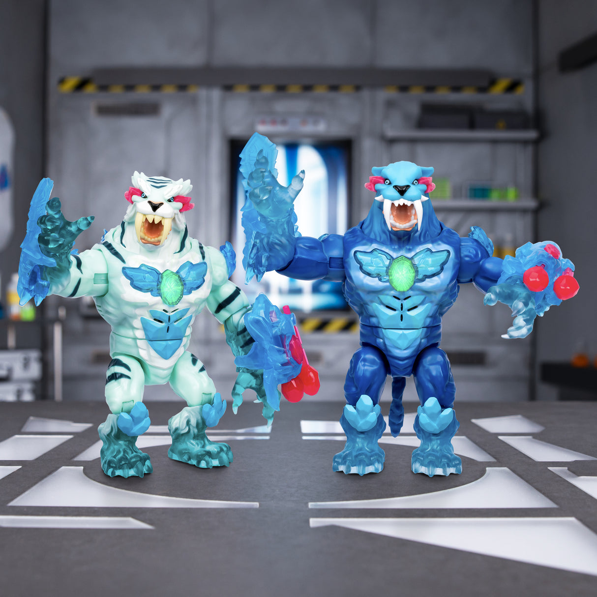 Cryo Lab - MOOSE TOYS - Mr. Beast Lab - 18 cm, 30 Lumieres et Sons, 2 Fauves a Collectionner