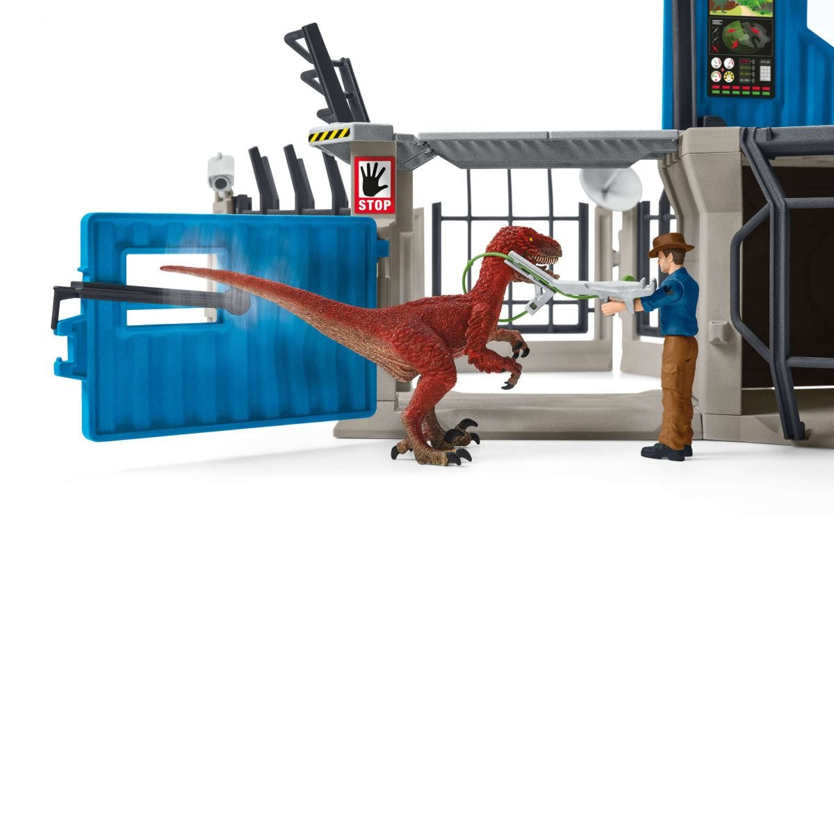 Grande station de recherche Dino, coffret de 72 pieces, jouets, Des 5 ans, Schleich 41462 Dinosaurs